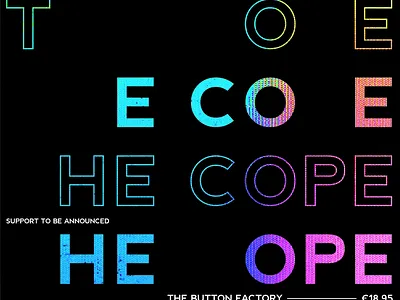 The Cope ○ Digital Poster after effects animated poster animation digital design graphic design live event music poster poster typography web design
