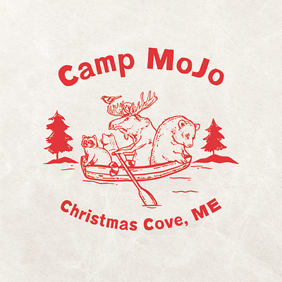 Camp T-Shirt Classic bear camping forest graphic design illustration moose outdoor procreate screenprinting typography vector