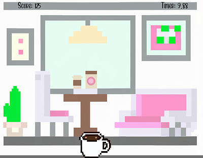 Sugar Cream (Jam) adorable coffee coffeeshop cute delicious design game graphicdesign illustration itch.io latte mug simple