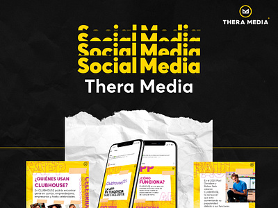 Thera Media - Social media design graphic design social media ui ux