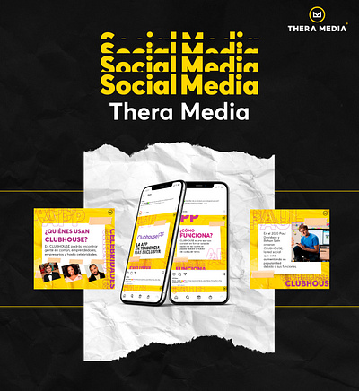 Thera Media - Social media design graphic design social media ui ux