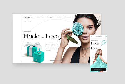 Tiffany & Co. | Redesign concept beauty branding design logo redesign rings store tiffany tiffanyco ui ux web