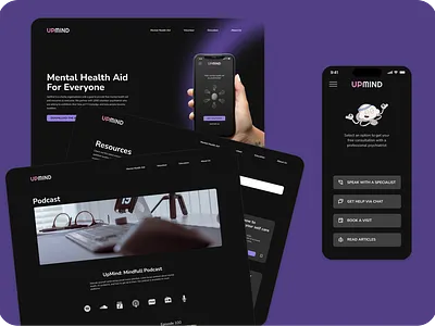 Web Design for Mental Health Charity Organization branding design graphic design typography ui userexperience ux uxdesign web design