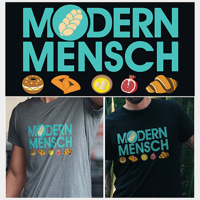 Modern Mensch T-shirt Design branding graphic design logo