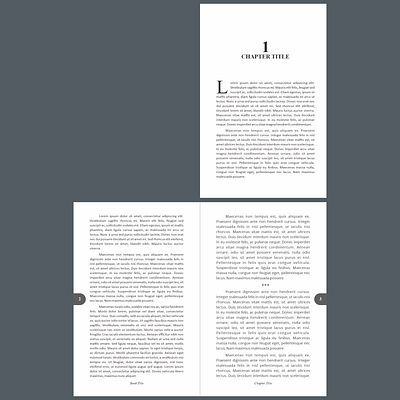 Novel Layout Template book layout illustration novel design