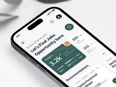 Job Finder App - Jobly 💼 3d mockup app design career employee freelance app hiring platform ios iphone job board job details job finder job finder app job platform minimalist mobile app mockup mobile recruitment search ui work