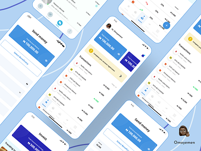 Fintech app design figma fintech interaction prototype ui ui design