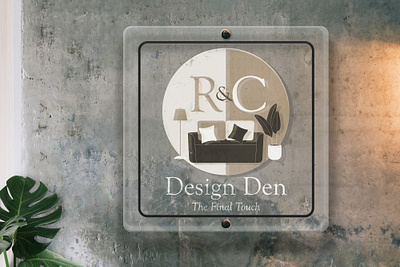 R&C Design Den Logo branding caribbean design interior design logo vector