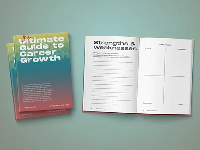 Gradient Self-help book design; Cover and interior book book cover design graphic design illustration typography vector