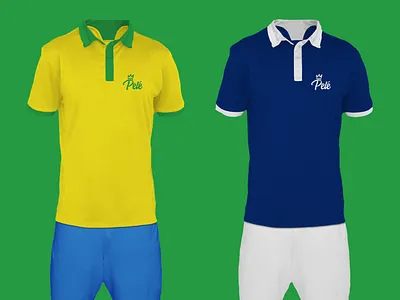 Rei Pelé - Home & Away Kits brasil brazil calligraphy football futbol futebol graffiti jerseys king kits lettering logo logo design logotype pele pelé soccer street art typography wordmark