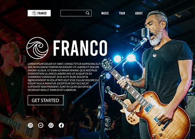 Franco figma landing page