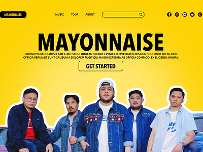 Mayonnaise figma landing page