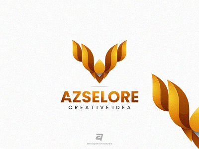 AZSELORE artnivorastudio branding colorful creative design freedom graphic design illustration lgoomaker logo logoawesome logoinspiration modern phoenix simple technology vector