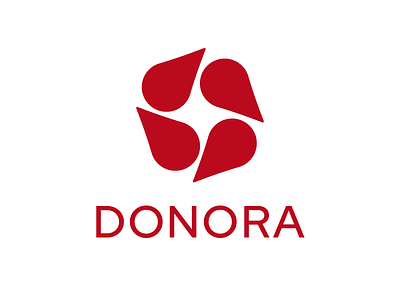 DONORA Logo app branding design logo