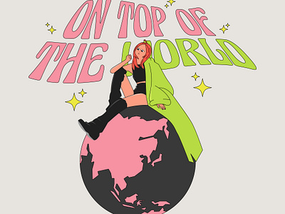 On Top Of The World ✨ illustration vector