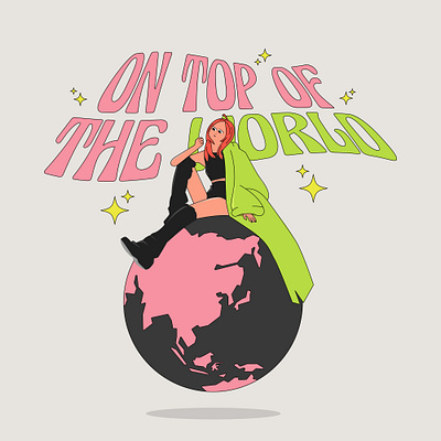 On Top Of The World ✨ illustration vector