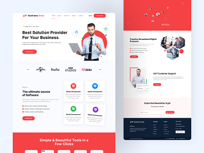 Agency Website digital agency website figma design landing page service page service website web agency website web design web template website ui