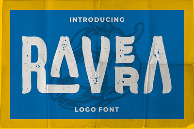 Free Logo Font - RAVERA branding packaging western font