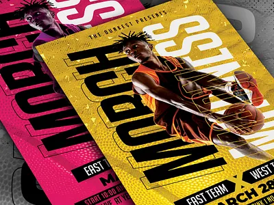 Basketball Flyer basketball basketball flyer basketball poster event flyer flyer flyer design flyer template graphic design march madness poster poster design print template sport flyer sportposter template