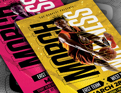 Basketball Flyer basketball basketball flyer basketball poster event flyer flyer flyer design flyer template graphic design march madness poster poster design print template sport flyer sportposter template