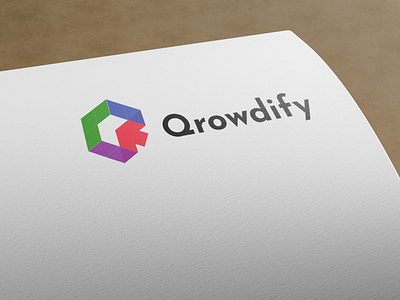 Qrowdify Brand Identity 🖌️ branding logo