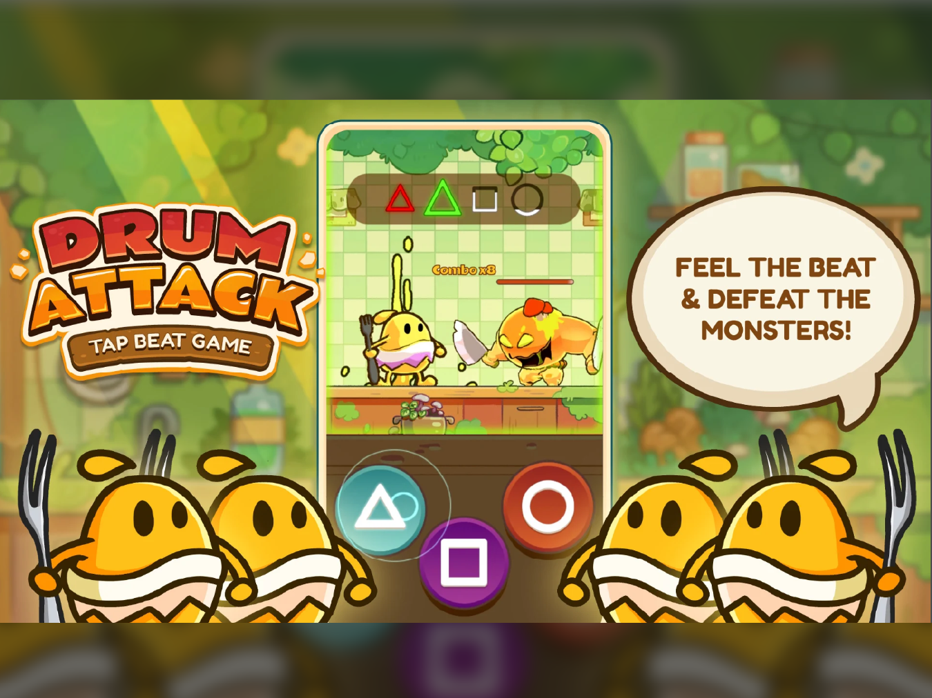 Drum AttackTap Beat Game by Nguyen Tuan Trung on Dribbble