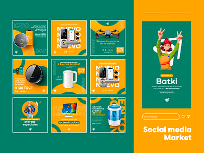 Social media | Market brand branding design graphicdesign identity market post social media ui