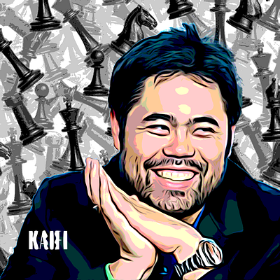 hikaru nakamura vector art chess design graphic design illustration vector