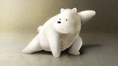 Realistic Icebear animation art bear concept icebear illustration photoshop polar realistic