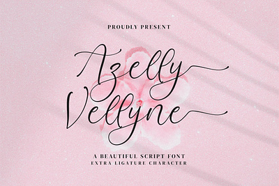 Azelly Vellyne - Beautiful Scrpit Font fashion