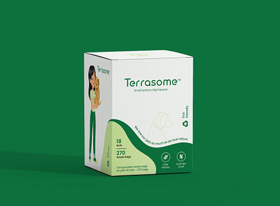 Terrasome Packagings design box design creative packaging design graphic graphic design minimal packaging packaging design poop bags packaging