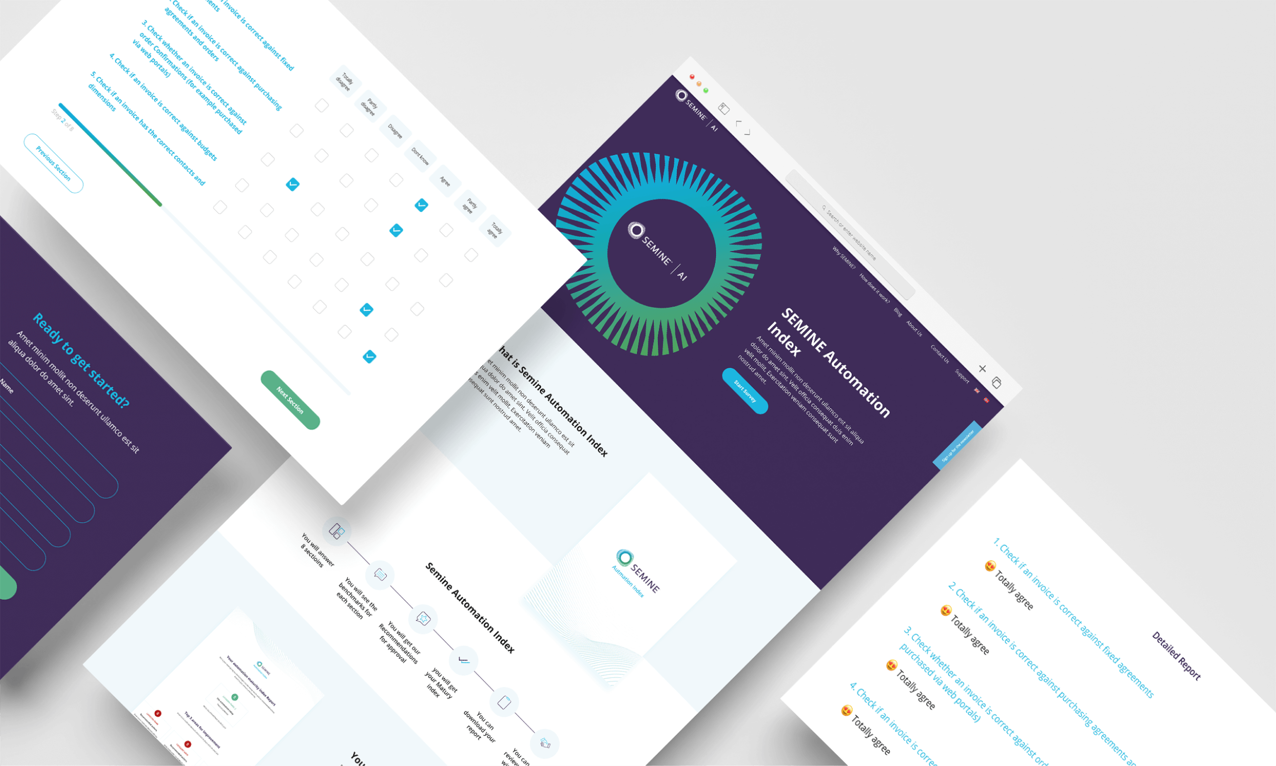 Semine AI - Landing Page branding design hubspot icons ui uiux website design