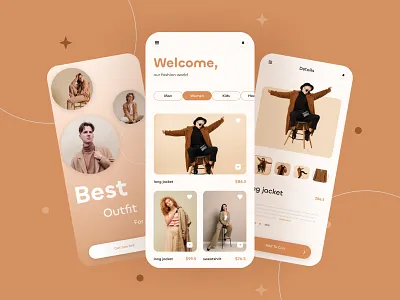 Fashion e-commerce app clothing app design e commerce fashion fashion app fashion mobile app online store outfit shopping shopping app ui