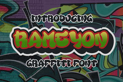 Rameyon - Graffiti Font cartoon