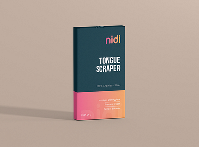 Tongue scraper packaging black box design design graphic graphic design minimal packaging packaging design