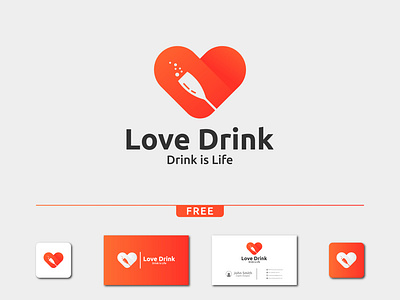 Love Drink | Food Love | Love wine Logo Design app brand design branding cafe chef design drink drinking logo food logo food love fresh graphic design graphio juice logo love drink love drink logo love logo love wine red