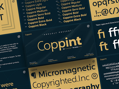 Coppint Font Family alternate font branding coppint font font family fonts free font graphic design logotype modern font modern sans serif multilingual font presentation ridtype sans serif typeface typography ui design web design