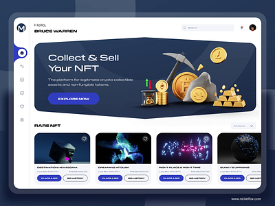 NFT Marketplace Dashboard Design🔥 3d android animation app bitcoin blockchain crypto dashboard design ethereum finance forex investor ios motion motion graphics nft online ui ux