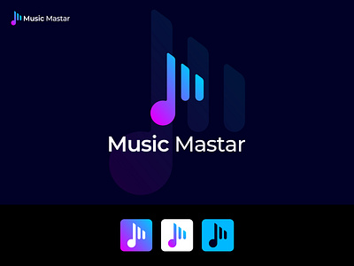 Music Mastar, (Music + Letter M) Modern Logo Design Concept 3d animation branding design graphic design illustration letter m logo logo design logo make m logo m modern logo motion graphics music logo music mastar logo music master logo vector