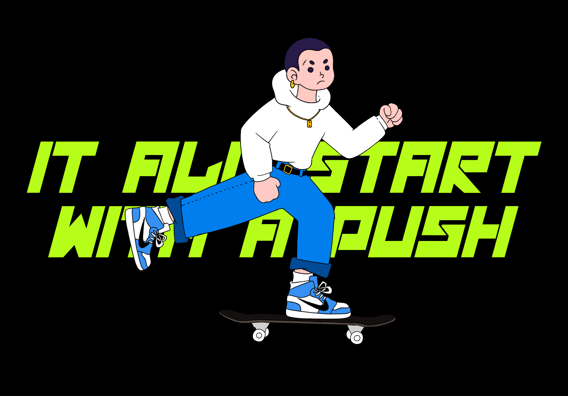 Skate boy Gif gif graphic design illustration skate
