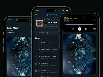 Music App animation app design design minimal mobile mobile app music app ui ui design ux