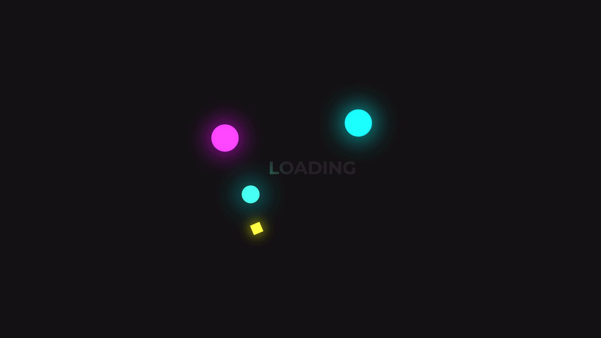Glowing Loading Animations (Looped) after effects animation animation dark mode glowing loading motion graphics ui