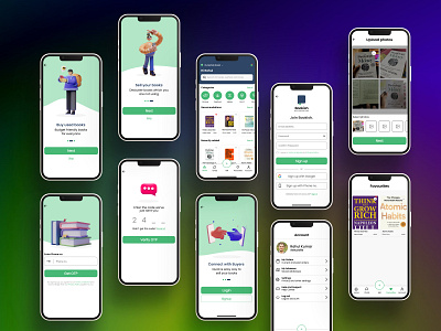 BooksApp - Buy or Sell used books app design ui ui design uidesign