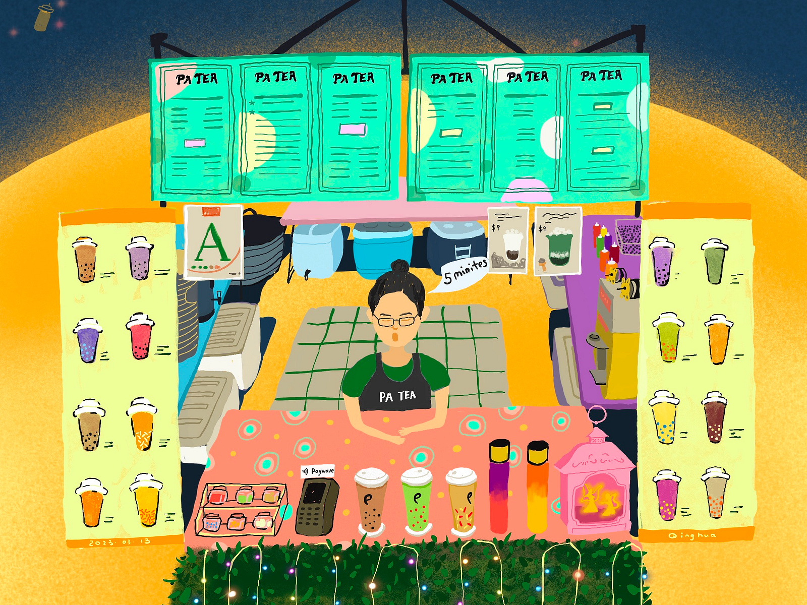 milk-tea-shop-in-auckland-night-market-by-zqq-on-dribbble