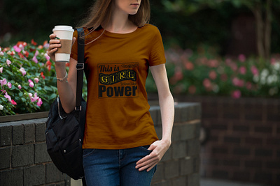 Girls power T-shirt design skull
