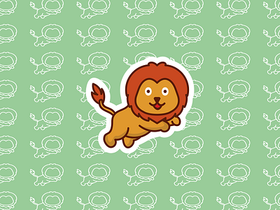 Cute Lion Logo animals animation brand design branding cute design graphic design grid icon illustration logo logo design mascot pettern vector