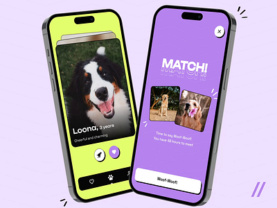 Dating Mobile IOS App for Pets android animation app app design app interaction dashboard dating dating app design ios match mobile mobile app mobile ui motion online pet photo ui ux