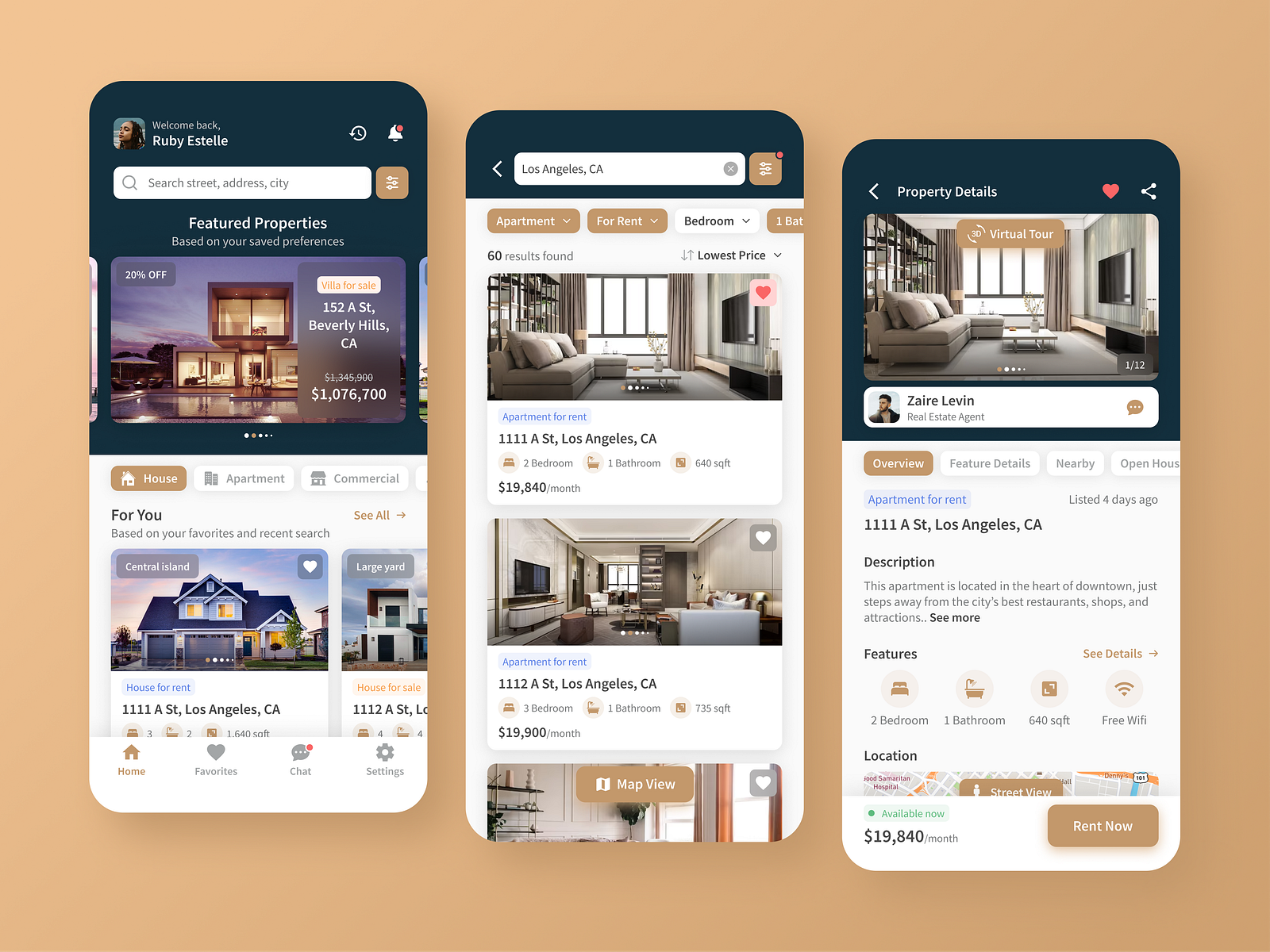 Real Estate Mobile App by Eritrina Rizki Chairani on Dribbble