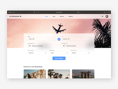 Flight Booking Website airline airlines application booking browser clean daily ui dailyui design flight flight booking interface light minimal minimalist ui ui design uidesign user interface website