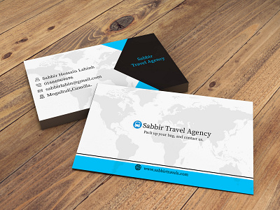 Proffesional travel agency business card branding business card design graphic design illustration vector
